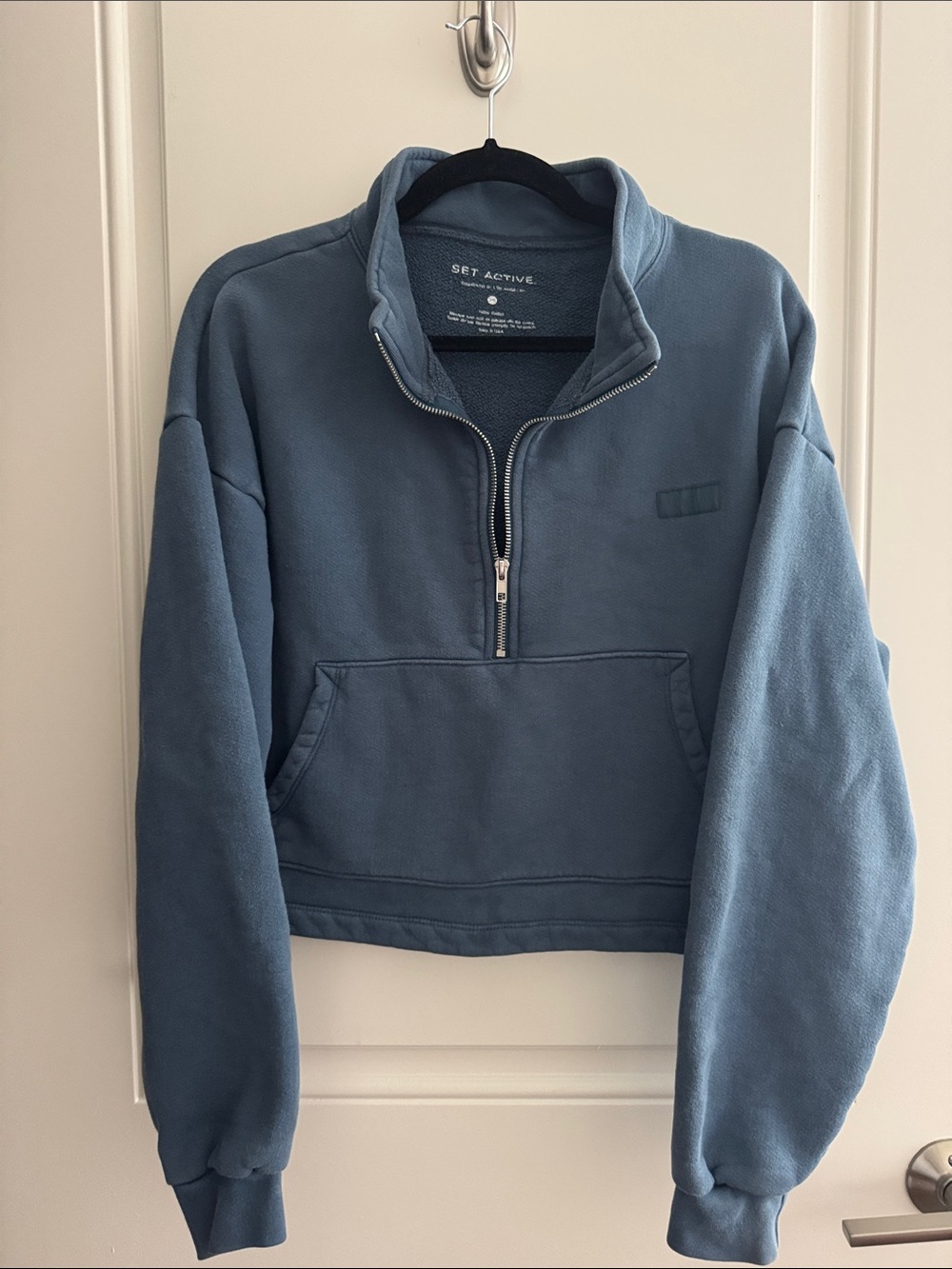 SET Active Slate Blue Half-Zip Pullover